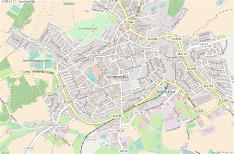 Helmbrechts Map .